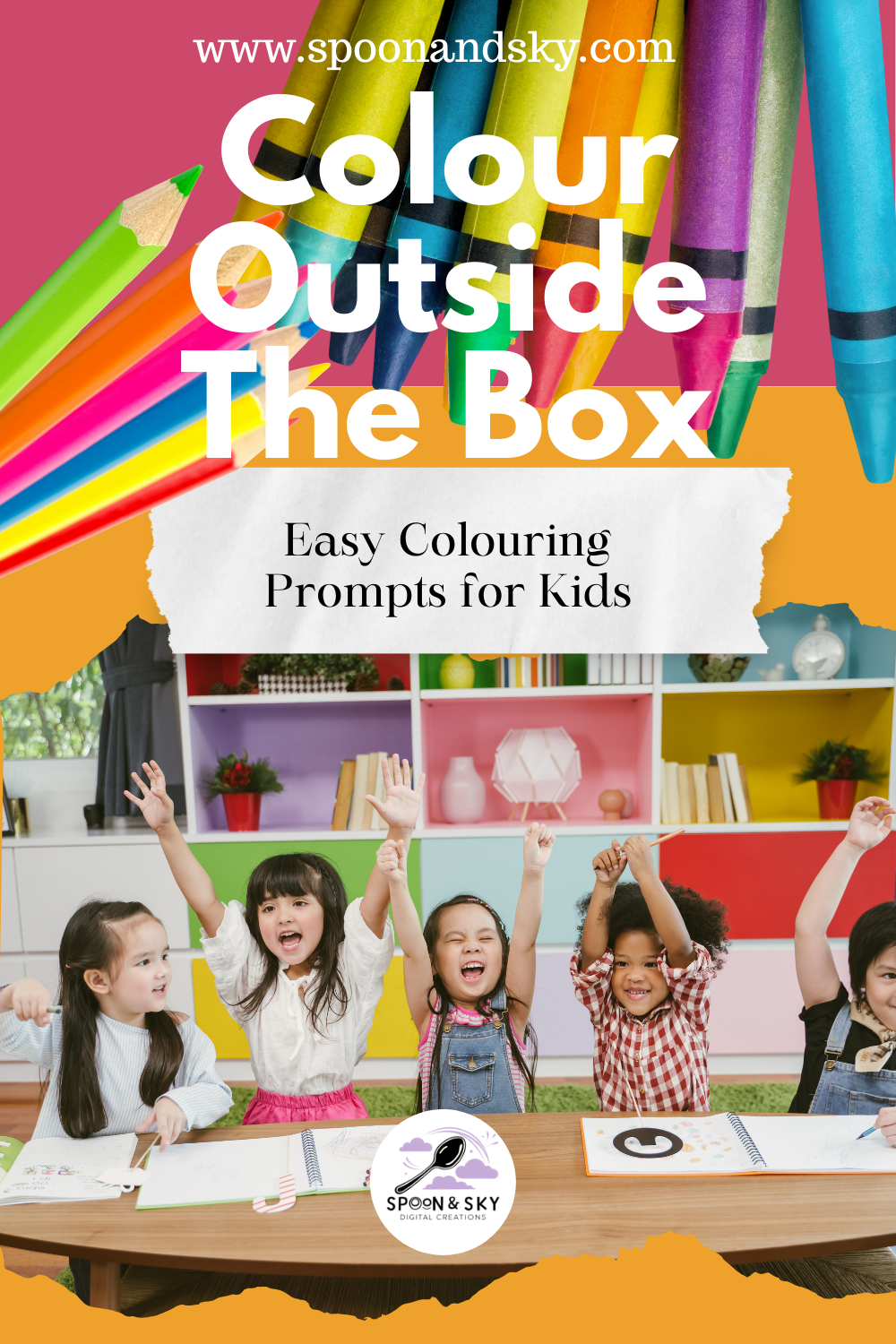 Easy Colouring Prompts for Kids: Beyond the Lines