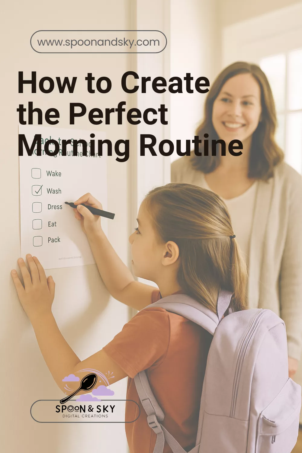 Back-to-School Morning Routine Made Easy Chart