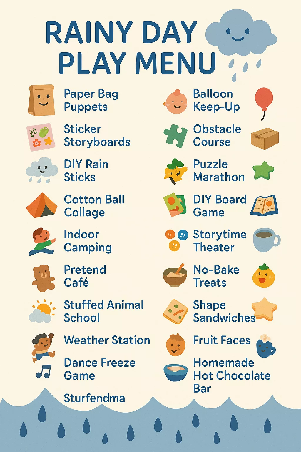 Easy Indoor Fun at Home – 20 Ideas for Kids Activities