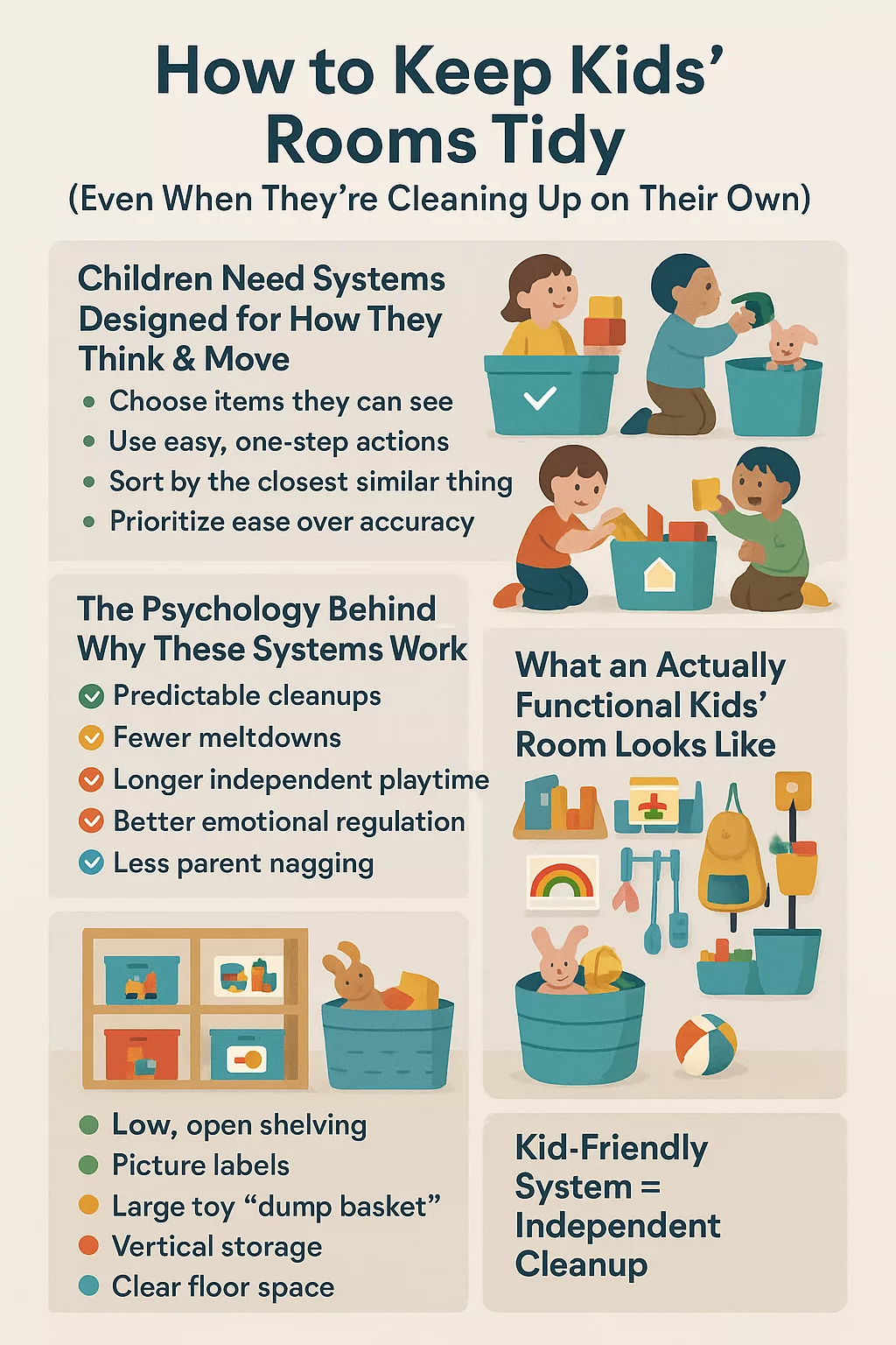 The Best Child-Friendly Organization System for Kids