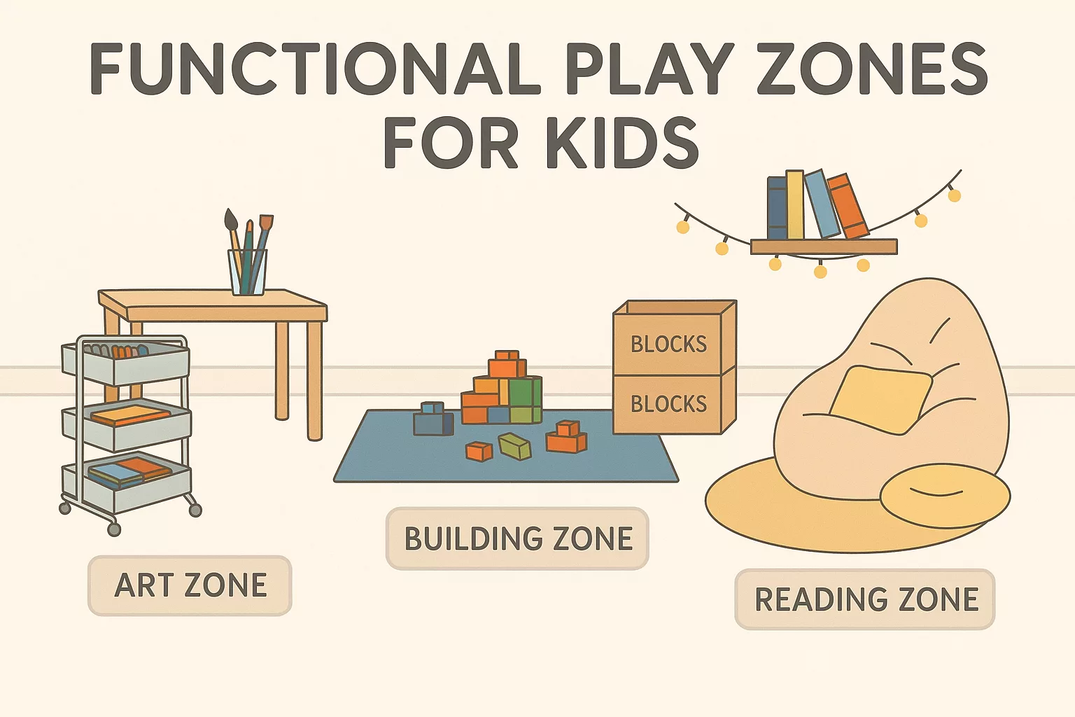 Simple Functional Play Zones Kids Will Actually Use